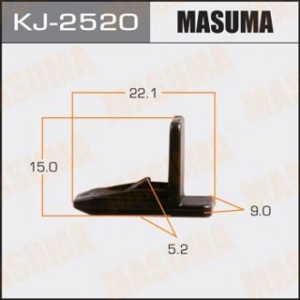 ХОМУТЫ КЛИПСЫ клипса Mazda CX-3,Mazda CX-5,MazdaСХ -7 Mazda3 Mazda СХ-9 Masuma KJ-2520 (фото 1)