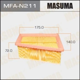 Фильтра Воздушный фильтр AC0166 NISSAN ALMERA 2012- (1 20) Masuma MFA-N211 (фото 1)
