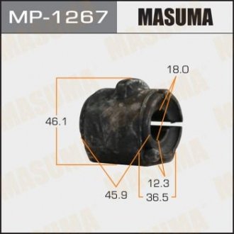 РЕЗ. СТАБИЛИЗАТОРА Втулка стабилизатора, mazda 2 1.25-1.6 03 D-18 Masuma MP-1267 (фото 1)