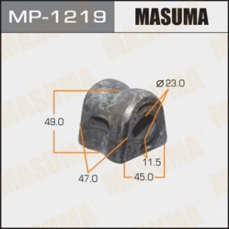 РЕЗ. СТАБИЛИЗАТОРА Втулка стабилизатора front Civic 08- D-23 Masuma MP-1219 (фото 1)