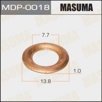 ТЕРМОШАЙБЫ,Шайба Распылителя Форсуно7,7x13,8x1 TD#,CD#,FD# Masuma MDP-0018 (фото 1)