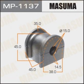 РЕЗ. СТАБИЛИЗАТОРА Втулка стабилизатора rear Accord 08- D-15 Masuma MP-1137 (фото 1)