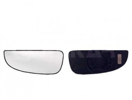 Зеркало угловое левое (мертвой зоны) стекло+держатель,выпуклое DEPO+ALKAR 6411922 (фото 1)