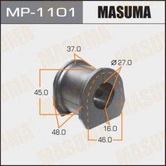 РЕЗ. СТАБИЛИЗАТОРА front PAJERO SPORT KH8W, KH9W 08- Masuma MP-1101 (фото 1)
