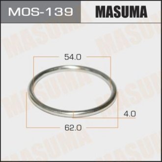 ПРОКЛАДКИ Кольцо глушителя металлическое 54.5 x 62.8 Masuma MOS-139 (фото 1)