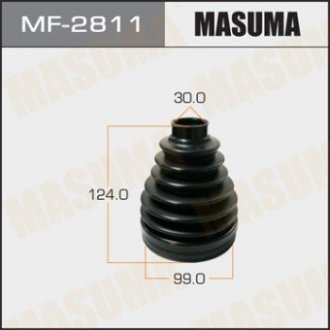 Пыльники пластик X-TRAIL T31 front out 30*124*99 Masuma MF-2811 (фото 1)