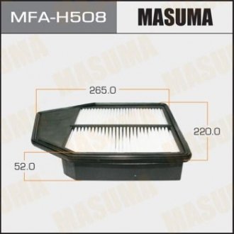 Фільтр повітряний A8512 HONDA/ ACCORD/ V2400 08- Masuma MFA-H508 (фото 1)