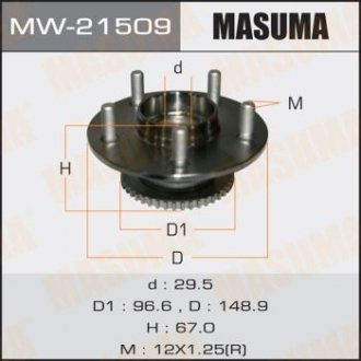 ПОДШИПНИКИ Ступичный узел Nissan Primera, P12E Masuma MW-21509 (фото 1)