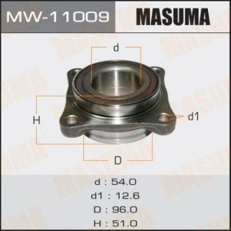ПОДШИПНИКИ Ступичный узел front GX470 UZJ120 Masuma MW-11009 (фото 1)