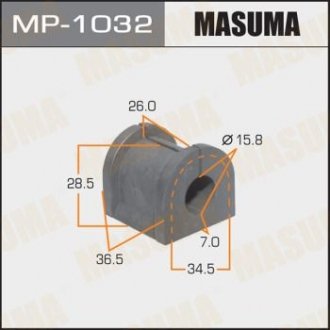 РЕЗ. СТАБИЛИЗАТОРА RR CU2W CU5W d=16mm (4wd) Masuma MP-1032 (фото 1)