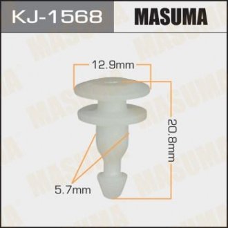 ХОМУТЫ КЛИПСЫ Клипса пластиковая Masuma KJ-1568 (фото 1)