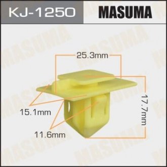 ХОМУТЫ КЛИПСЫ Клипса пластиковая Masuma KJ-1250 (фото 1)