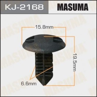 ХОМУТЫ КЛИПСЫ Клипса пластиковая Masuma KJ-2168 (фото 1)