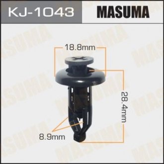 ХОМУТЫ КЛИПСЫ Клипса пластиковая Masuma KJ-1043 (фото 1)