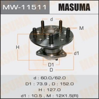 ПОДШИПНИКИ rear CAMRY MCV30, ACV30 LH Masuma MW-11511 (фото 1)