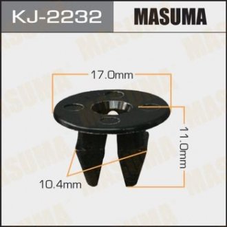 ХОМУТЫ КЛИПСЫ Клипса пластиковая Masuma KJ-2232 (фото 1)