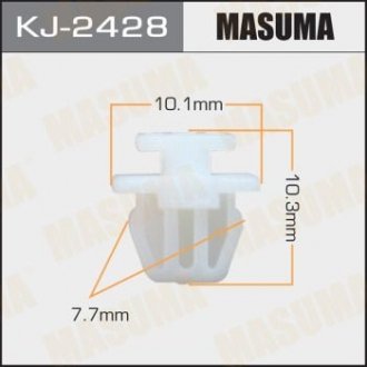 ХОМУТЫ КЛИПСЫ Клипса пластиковая Masuma KJ-2428 (фото 1)