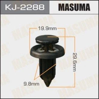 ХОМУТЫ КЛИПСЫ Клипса пластиковая Masuma KJ-2288 (фото 1)
