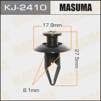ХОМУТЫ КЛИПСЫ Клипса пластиковая Masuma KJ-2410 (фото 1)