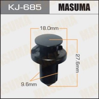 ХОМУТЫ КЛИПСЫ Клипса пластиковая Masuma KJ-685 (фото 1)