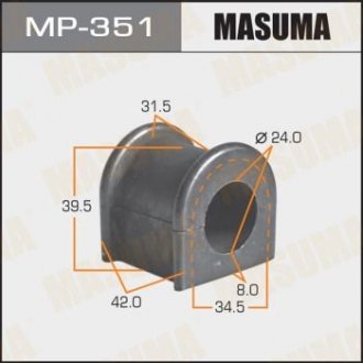 РЕЗ. СТАБИЛИЗАТОРА RR LCR100 98-02 d=24 Masuma MP-351 (фото 1)