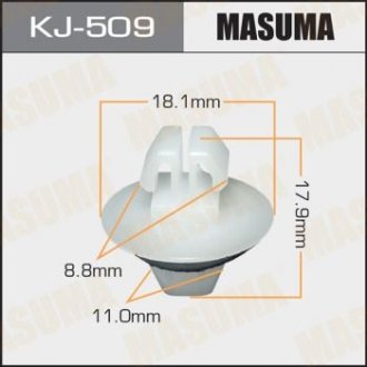 ХОМУТЫ КЛИПСЫ Клипса пластиковая Masuma KJ-509 (фото 1)