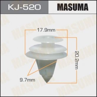ХОМУТЫ КЛИПСЫ Клипса пластиковая Masuma KJ-520 (фото 1)