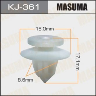ХОМУТЫ КЛИПСЫ Клипса пластиковая Masuma KJ-361 (фото 1)