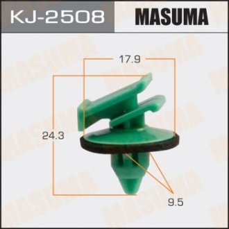 ХОМУТЫ КЛИПСЫ Клипса крепления порога Nissan Masuma KJ-2508 (фото 1)