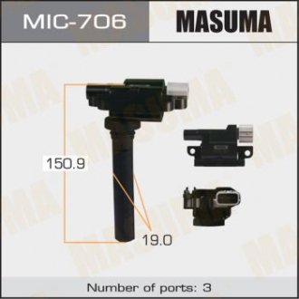 Котушка запалювання Suzuki SX4/M16A Аналог MIC-705 Masuma MIC-706 (фото 1)