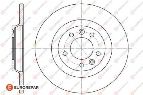 8708309198 ДИСК ГАЛЬМІВНИЙ Eurorepar 1618861880 (фото 1)