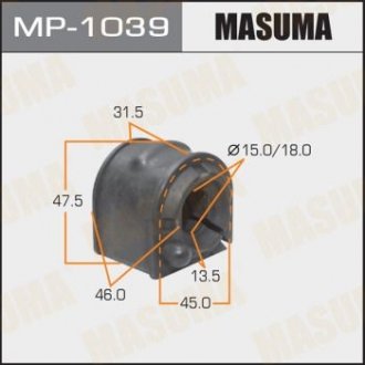 РЕЗ. СТАБИЛИЗАТОРА FR MAZ-3 Masuma MP-1039 (фото 1)