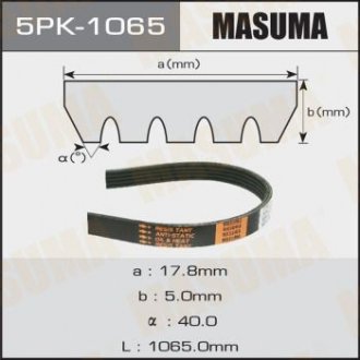Ремінь поліклиновий Masuma 5PK-1065 (фото 1)