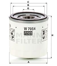 Масляный фильтр MANN W 7054 (фото 1)