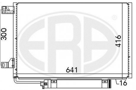 Радиатор кондиціонера ERA 667006 (фото 1)