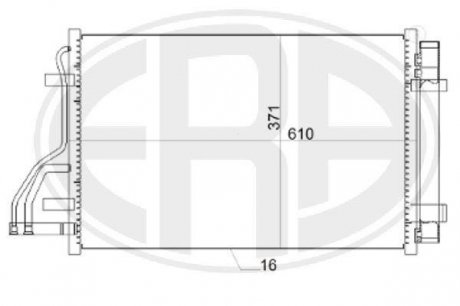 Радиатор кондиционера ERA 667151 (фото 1)