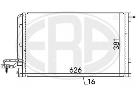 Радиатор кондиционера ERA 667146 (фото 1)
