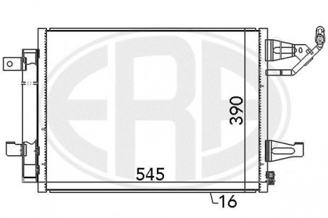 Радиатор кондиціонера ERA 667085 (фото 1)