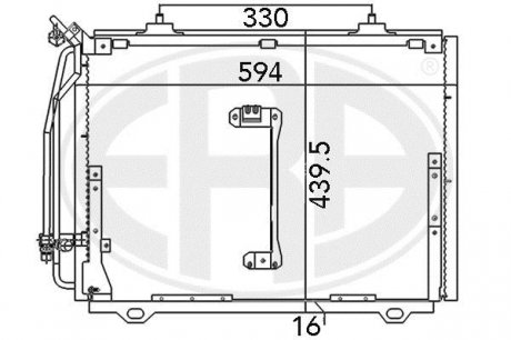 Радиатор кондиционера ERA 667081 (фото 1)