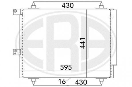 Радиатор кондиціонера ERA 667063 (фото 1)