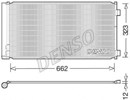 Радіатор кондиціонера DENSO DCN05103 (фото 1)