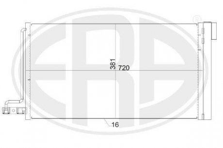 Радіатор кондиціонера ERA 667152 (фото 1)