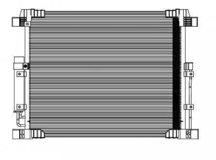 Радіатор кондиционера с ресивером Infiniti FX35/QX70 (08-) LUZAR LRAC 14F0A (фото 1)