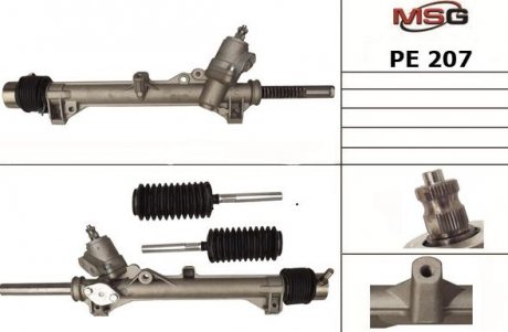 Рулевая рейка с ГУР новая PEUGEOT 405 1987-1993 MSG PE 207 (фото 1)