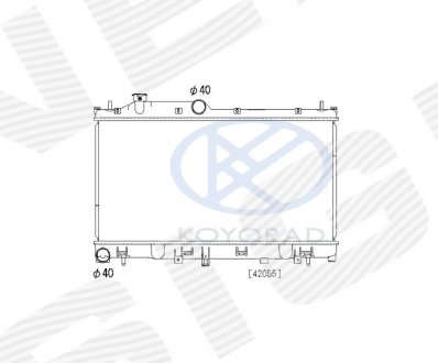 Радиатор SUBARU LEGACY, 14 - 17 Signeda RA606532Q (фото 1)