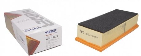 Фото фільтр повітряний VW Caddy 1.9TDI 03- (з поролоном) WUNDER FILTER WH 116/1 Фільтр повітряний VW Caddy 1.9TDI 03- (з поролоном) WUNDER FILTER WH 116/1