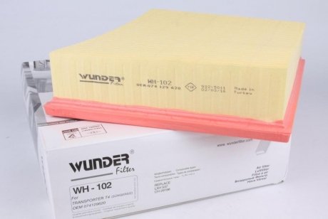 Фільтр повітряний VW T4 96-03 WUNDER FILTER WH 102 (фото 1)