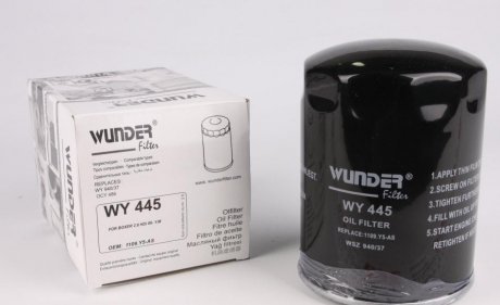 Фільтр масляний Fiat Ducato/Iveco 2.3JTD 02-06 WUNDER FILTER WY 445 (фото 1)