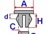 Кліпси, затискачі і кріплення ROMIX ROMC60370 (фото 2)