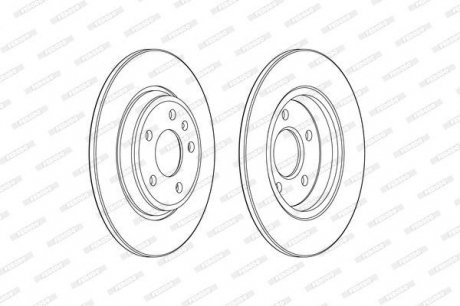 Гальмівний диск FERODO DDF2599C (фото 1)